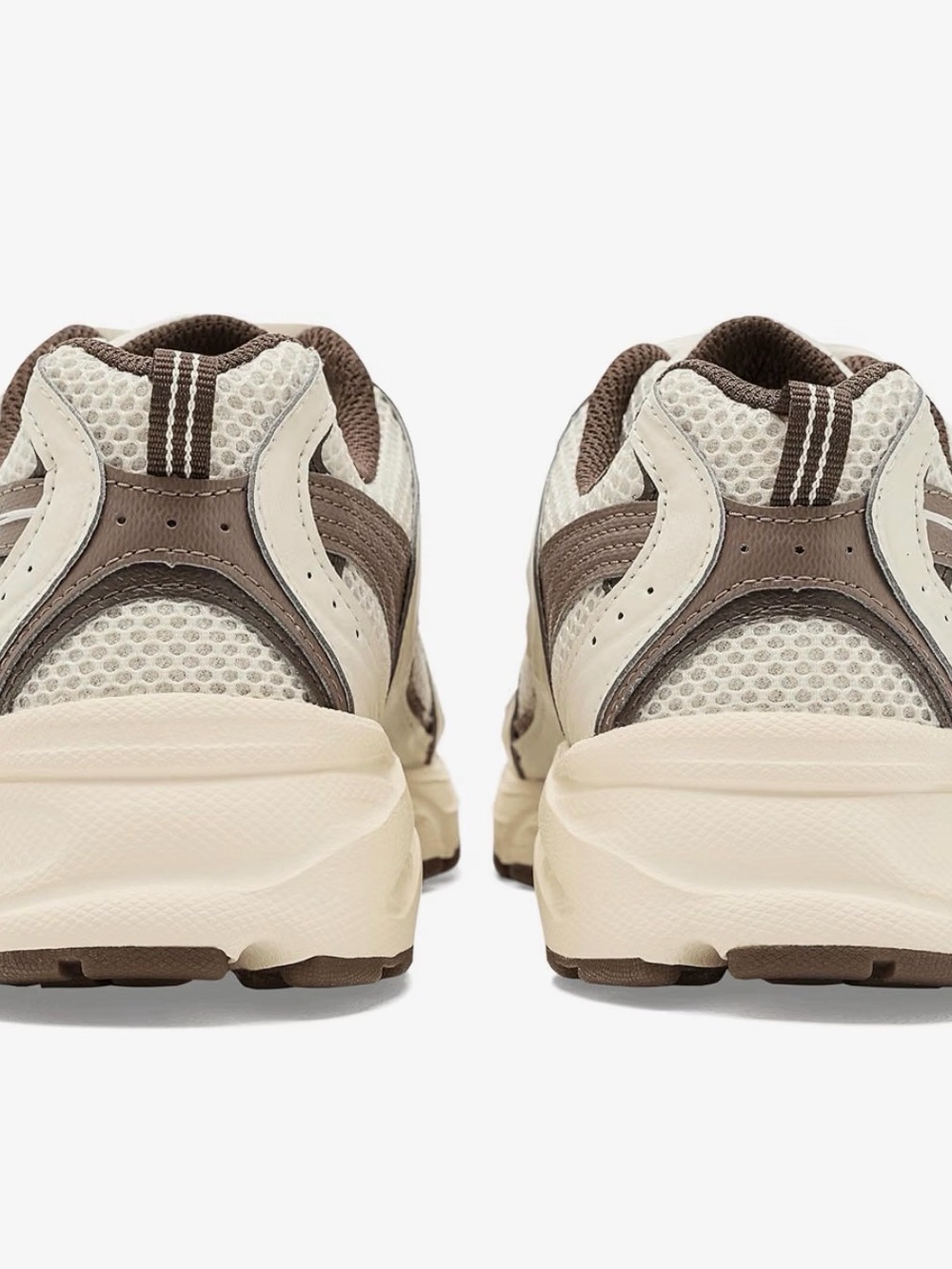 New Balance Women's Cream and Brown Running Sneakers - Picture 5 of 8